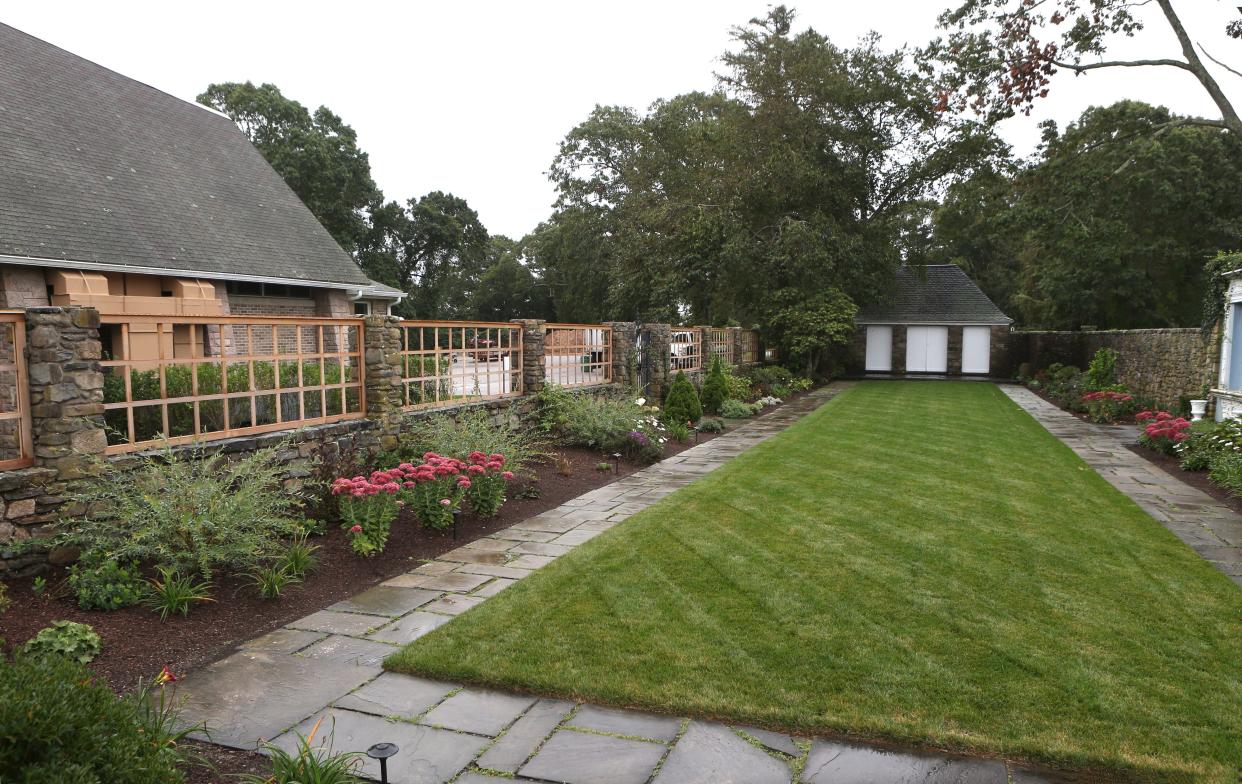 The outside garden at Shepherd's Run Winery  has been restored to it's original plantings.