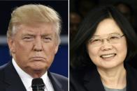 US President Donald Trump angered Beijing when he broke with decades of foreign policy protocol to speak with Taiwan's President Tsai Ing-wen in November 2016