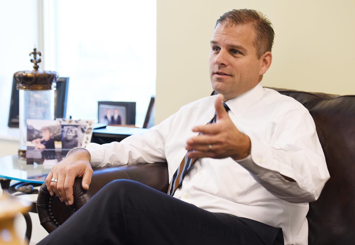 Then-Public Defender Matt Shirk sits down with The Florida Times-Union for a January 2016 interview in his downtown Jacksonville office.