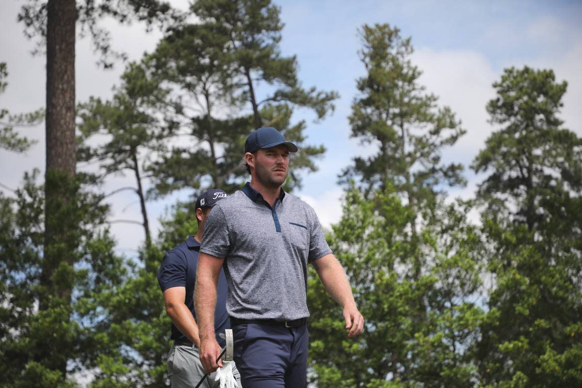 Raleigh native Grayson Murray, a winner on the Korn Ferry Tour this year, is competing in the Korn Ferry’s UNC Health Championship at Raleigh Country Club.. (Jordan Cope, UNC Health)
