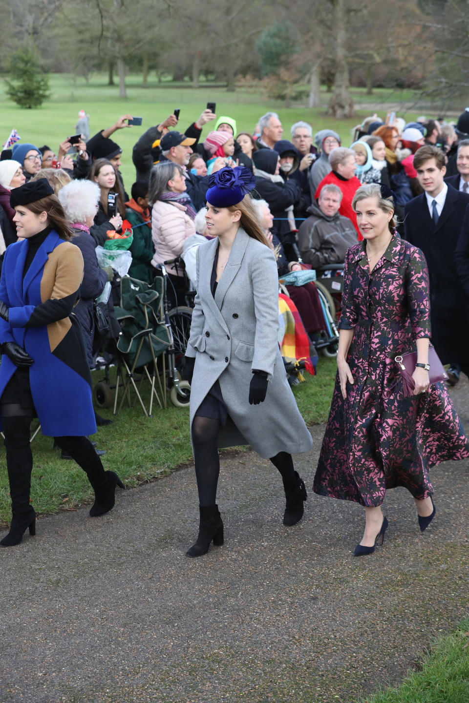 <p>Princess Eugenie and Beatrice arrived with Sophie, Countess of Wessex. </p>