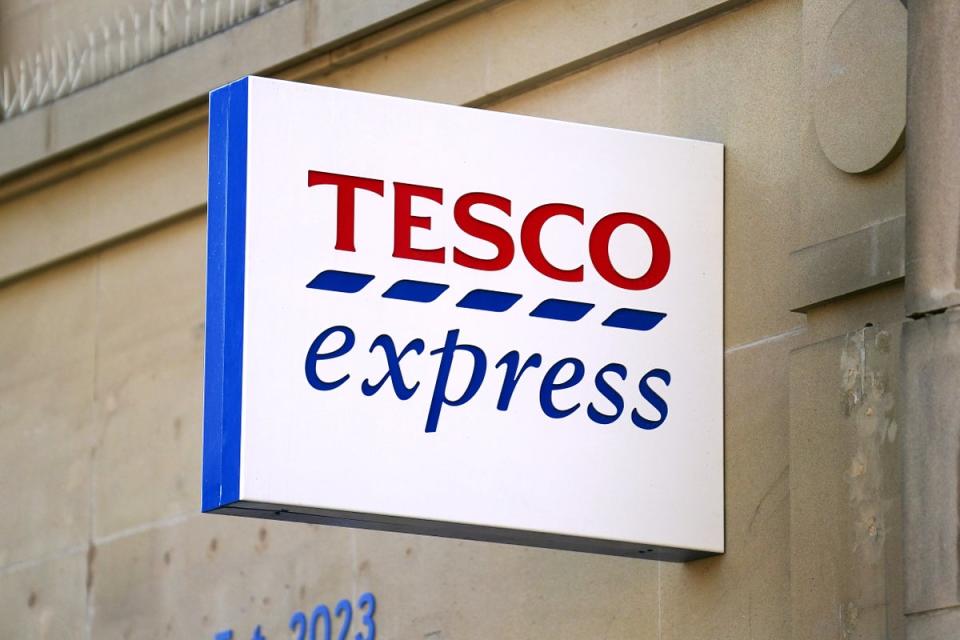 Tesco Express stores in England will close early on Sunday if England reach the Euro 2024 final (PA) (PA Wire)