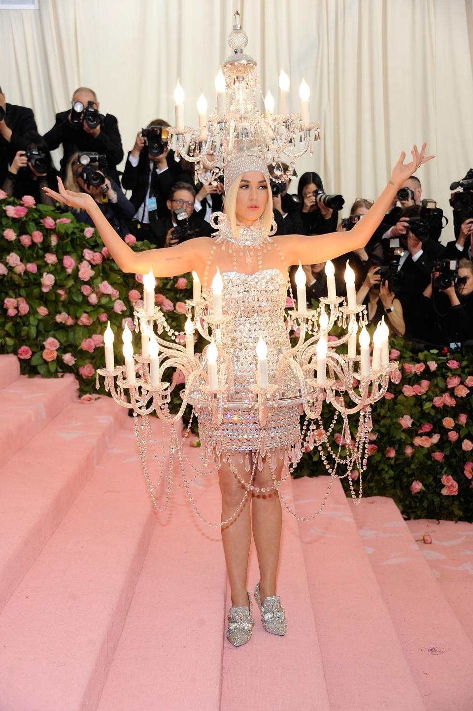 Katy Perry as a chandelier at the Met Gala 2019