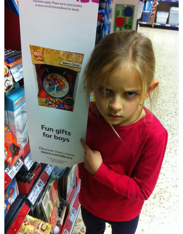 Seven year old slams Tesco over sexist toy