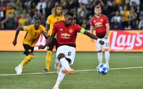 Pogba struck twice against Young Boys in midweek - Credit: AFP