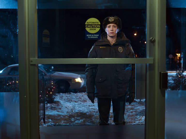 Carrie Coon como Gloria Burgle en la tercera temporada de Fargo (2017).