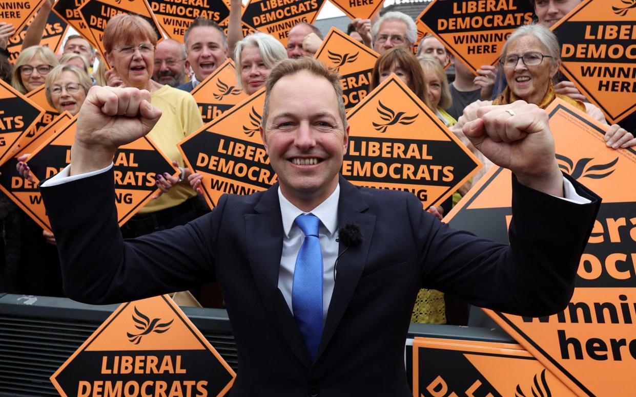 Richard Foord, who won the Tiverton and Honiton seat for the Liberal Democrats - Paul Childs/Reuters