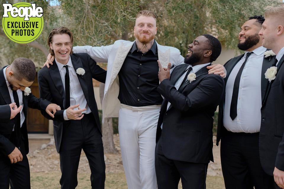 Raider's NFL player Maxx Crosby's wedding