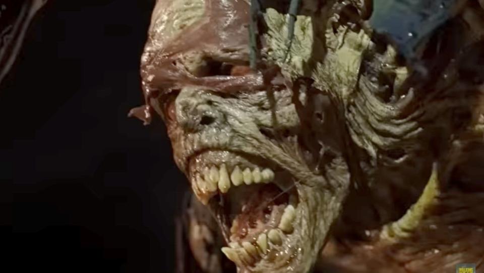 The Walking Dead Dead City spinoff teaser trailer shows a gross walker with long teeth new release date