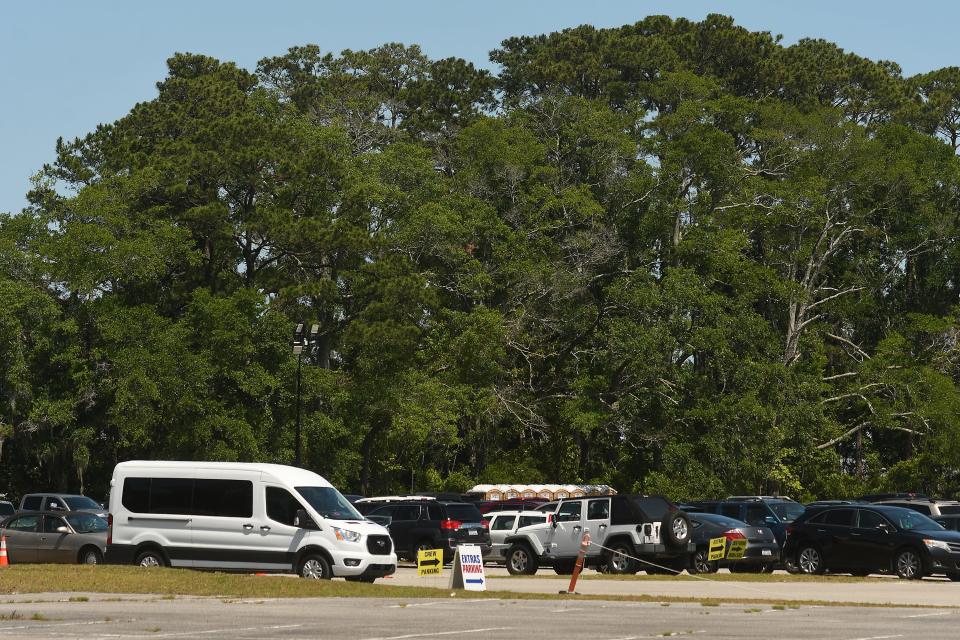 The old Galleria site was currently in use as a staging and parking site for a movie being filmed May 17, 2022 at Wrightsville Beach, N.C. Plans for the first phase of the Residences at Galleria were recently submitted to the city of Wilmington. The project has been in the works for nearly a decade and promises to bring a mixed-use project along Wrightsville Avenue on the site of the former Galleria Shopping Center.