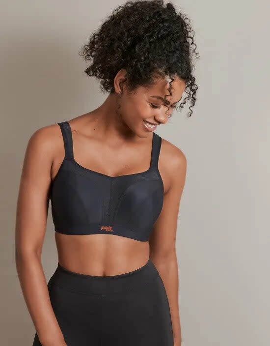 <br><h2><a href="https://www.bravissimo.com/products/wired-sports-bra-pr100/?gclid=Cj0KCQjwuaiXBhCCARIsAKZLt3km2Cl8kFbKyeA_fqbJGyGIhtprcYJiX5IYxsDdc9w8aDbHXlQEExgaAnQ_EALw_wcB#black-pr100blk" rel="nofollow noopener" target="_blank" data-ylk="slk:Panache Sports" class="link "><h2>Panache Sports</h2></a></h2><br>Although not everyone is a fan of an underwire, this bra is a great option for bustier people because they offer sizing in cups B through J.<br><br><strong>Panache</strong> Wired Sports Bra, $, available at <a href="https://www.bravissimo.com/products/wired-sports-bra-pr100/?gclid=Cj0KCQjwuaiXBhCCARIsAKZLt3km2Cl8kFbKyeA_fqbJGyGIhtprcYJiX5IYxsDdc9w8aDbHXlQEExgaAnQ_EALw_wcB#black-pr100blk" rel="nofollow noopener" target="_blank" data-ylk="slk:Bravissimo" class="link ">Bravissimo</a>