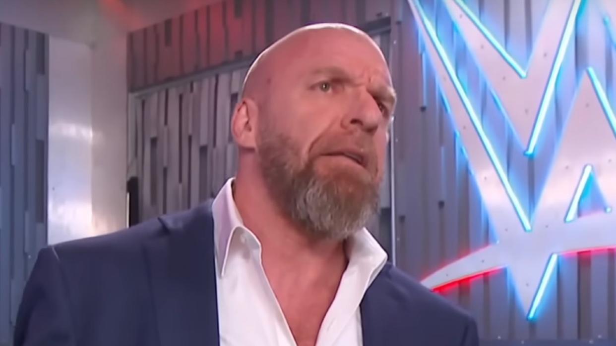  Triple H on Monday Night Raw in the WWE 