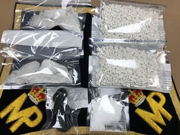 RCMP publicized the drug seizure in January, which included eight ounces of crystal methamphetamine. Ryan Joseph Gallant and one other man were arrested Jan. 10 as they crossed the Confederation Bridge from New Brunswick. (RCMP - image credit)