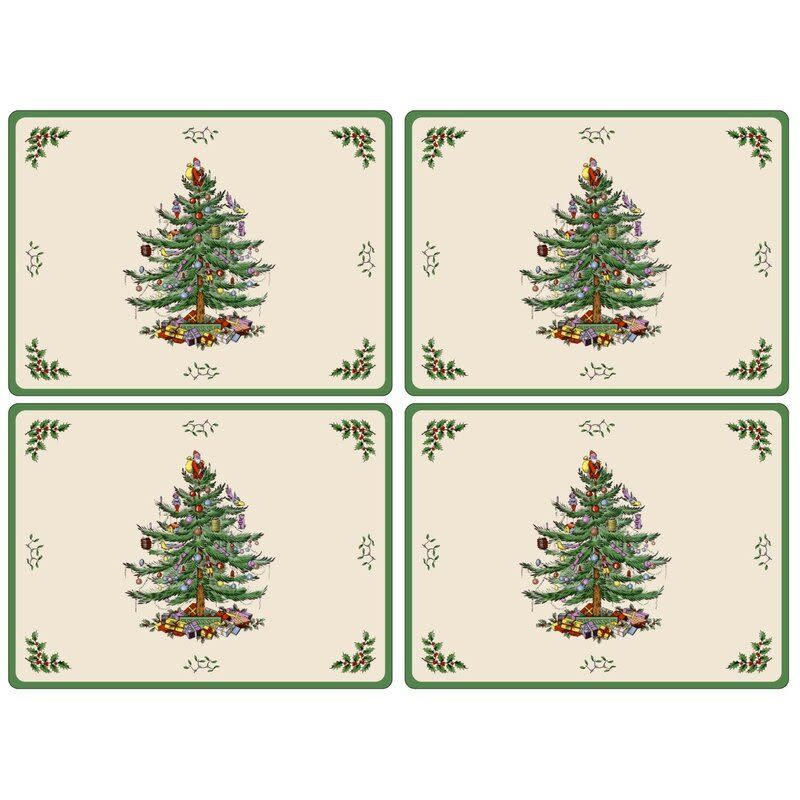 Spode Christmas Tree Cork Placemat