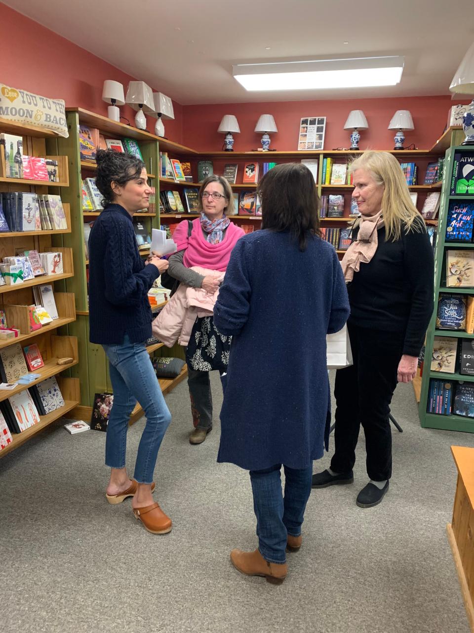 Lauren Daley with Century Club members at Partners Village store in Westport.