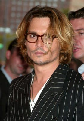 Johnny Depp at the New York premiere of Columbia's Once Upon a Time in Mexico