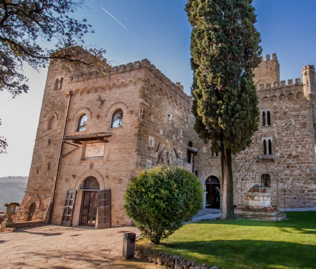 <p>Courtesy Image</p><p>A five-minute drive (or 30-minute walk) from Perugia, the capital of Umbria, <a href="https://castellomonterone.com/" rel="nofollow noopener" target="_blank" data-ylk="slk:Castello di Monterone;elm:context_link;itc:0;sec:content-canvas" class="link ">Castello di Monterone</a> dates back to at least the 11th century. The boutique hotel offers 18 rooms, all featuring modern amenities, that are divided into six types: standard, classic, superior, panoramic, family, and romantic. While all rooms offer a private bathroom with shower, WiFi, and air conditioning, family rooms have a double and a single bed.</p><p>Castello di Monterone's rose garden features 250 rose plants made up of 20 varieties, as well as an outdoor pool, sauna, and steam room. Overlooking the Umbrian countryside, the on-site restaurant serves homemade pasta, fresh vegetables, and extra virgin olive oils made locally. </p><p>Closest airport: Perugia.</p><p>[<span>booking.com</span>]</p>