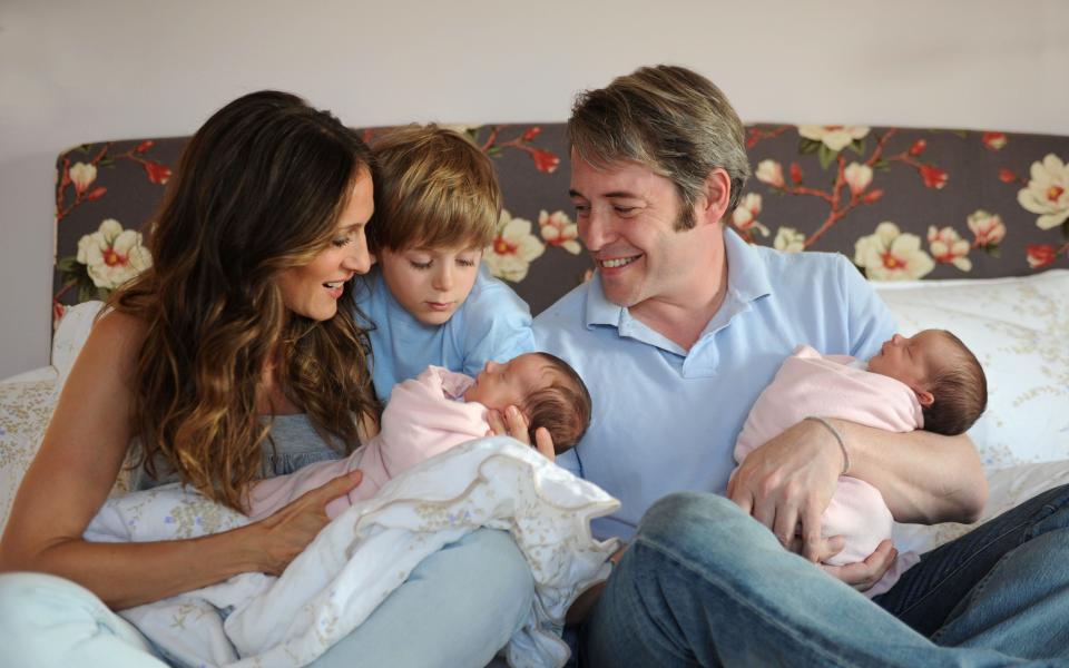 Film stars Sarah Jessica Parker and Matthew Broderick used eggs she had previously froze, resulting in twin girls born in 2009 - Credit: Robin Layton/AP