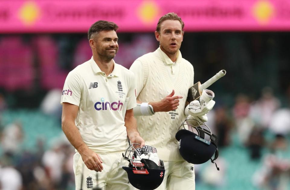 James Anderson and Stuart Broad steered England home to a draw (Jason O’Brien/PA) (PA Wire)