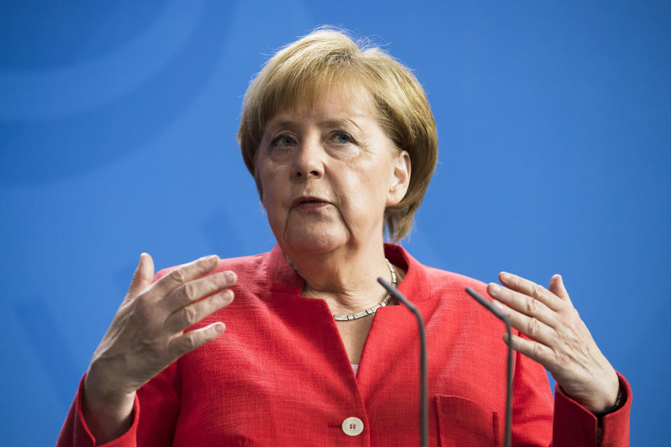 Chancellor Angela Merkel's Germany is not&nbsp;suffering a&nbsp;flood of immigrant-related crime. (Photo: NurPhoto via Getty Images)