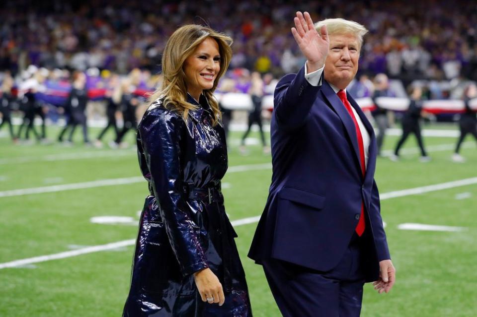 Melania Trump and Donald Trump at the national championship game | Kevin C. Cox/Getty Images