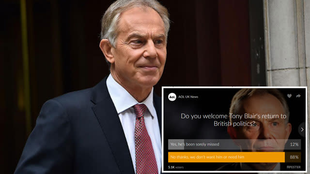 Tony Blair poll result