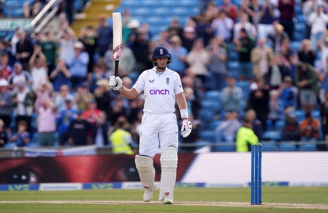 Joe Root posted an unbeaten 55 (Mike Egerton/PA).