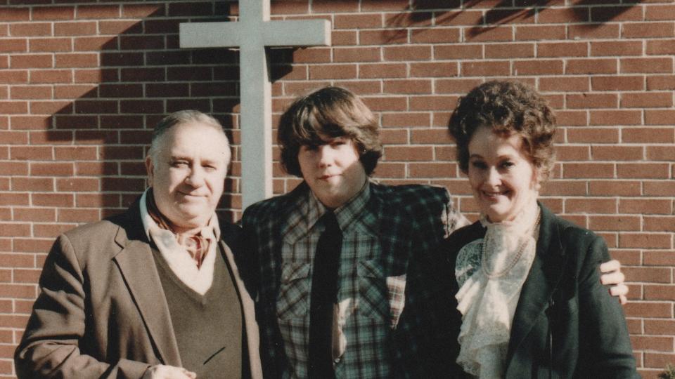 Ed Warren, David Glatzel, and Lorraine Warren.