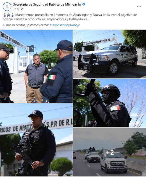 seguridad michoacán limoneros