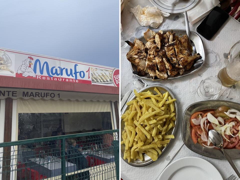 Marufo, on the outskirts of Quarteira, is a popular piri piri ‘chicken house’ (Hannah Twiggs)