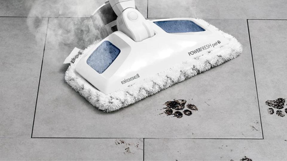 The Bissell 19404 PowerFresh Pet Steam Mop is on sale for Cyber Monday, $87 (originally $125). 