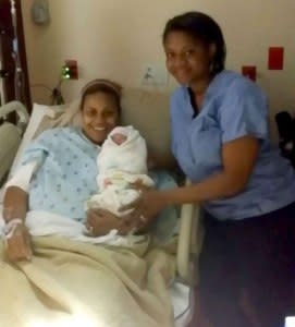 Dr. Jocelyn Slaughter (left) and Dr. Laquita Martinez in 2014