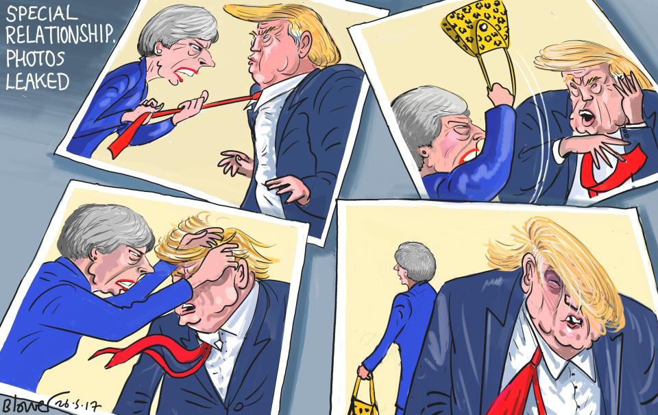 Blower cartoon on special relationship