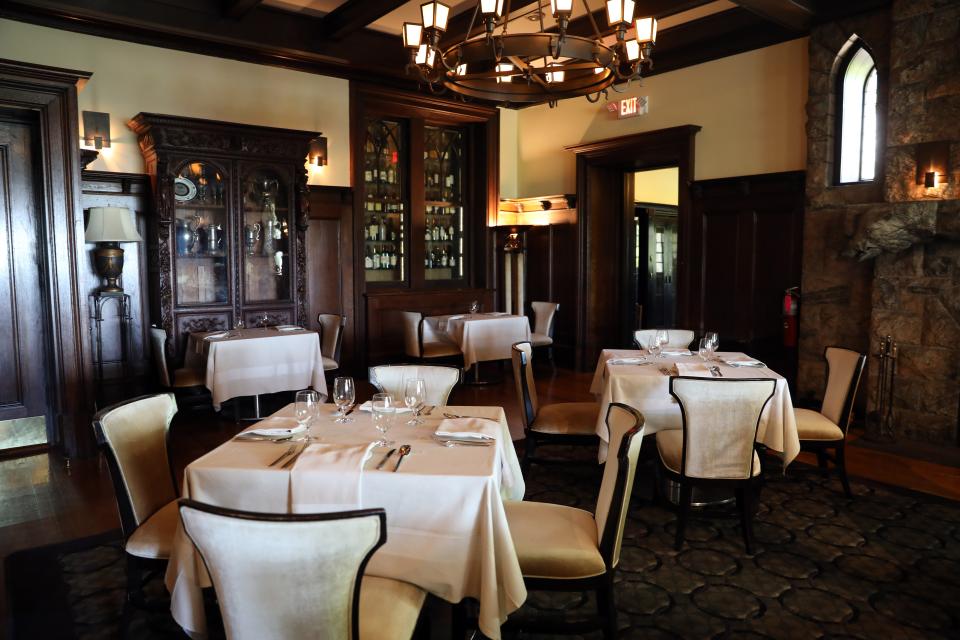 The Oak Room at Equus restaurant in the Castle Hotel & Spa in Tarrytown May 26, 2023.