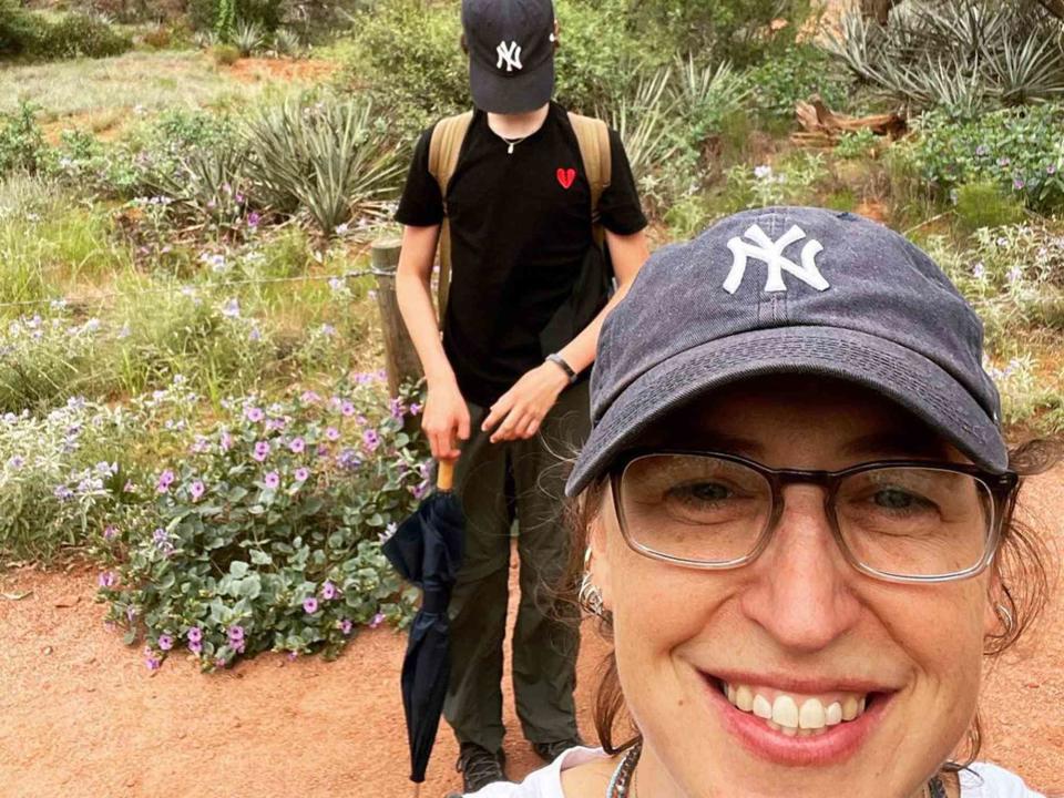 <p>Mayim Bialik Instagram</p> Mayim Bialik and her son Miles.