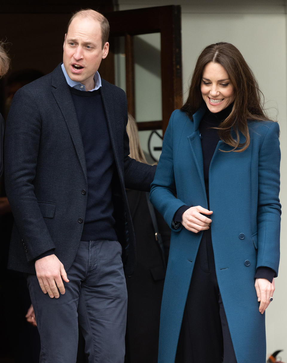 Prince William, Duke of Cambridge and Catherine, Duchess of Cambridge visit the Foundling Museum on January 19, 2022 in London, England