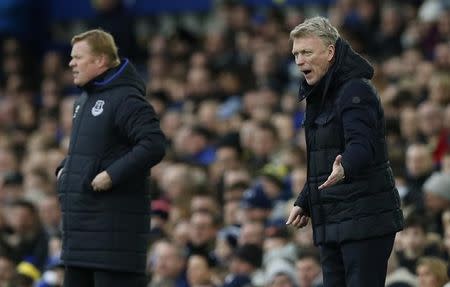 Britain Football Soccer - Everton v Sunderland - Premier League - Goodison Park - 25/2/17 Sunderland manager David Moyes and Everton manager Ronald Koeman Reuters / Andrew Yates Livepic