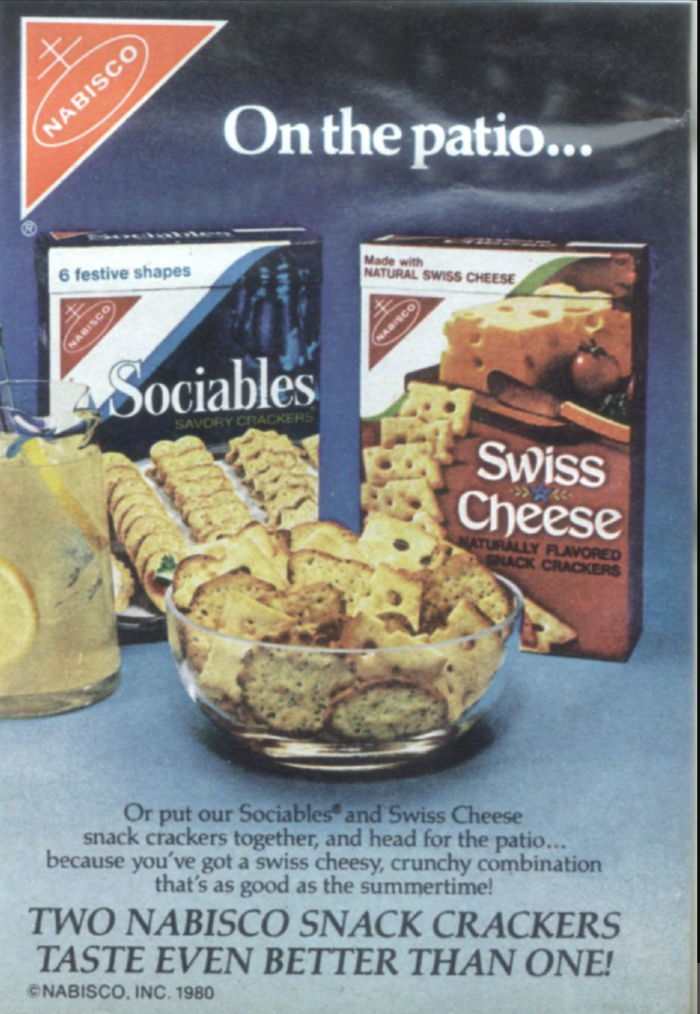 Nabisco Swiss Cheese Crackers