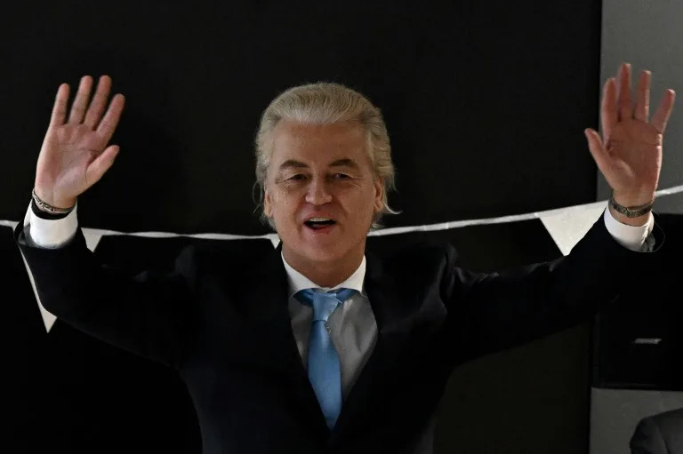 Geert Wilders toned down his anti-Islam rhetoric during the campaign (JOHN THYS)