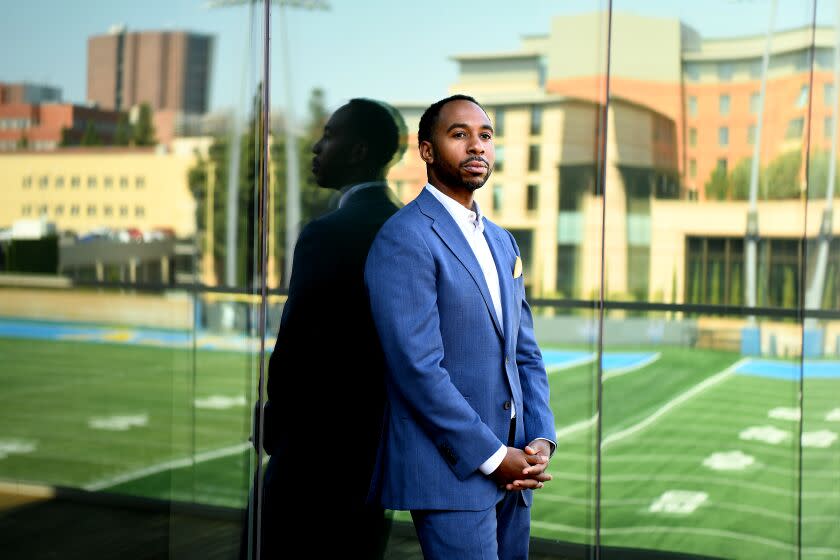 -SP- June 17, 2021: New UCLA athletic director Martin Jarmond. (Wally Skalij / Los Angeles Times)