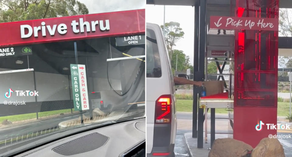 KFC drive thru at South Penrith. 