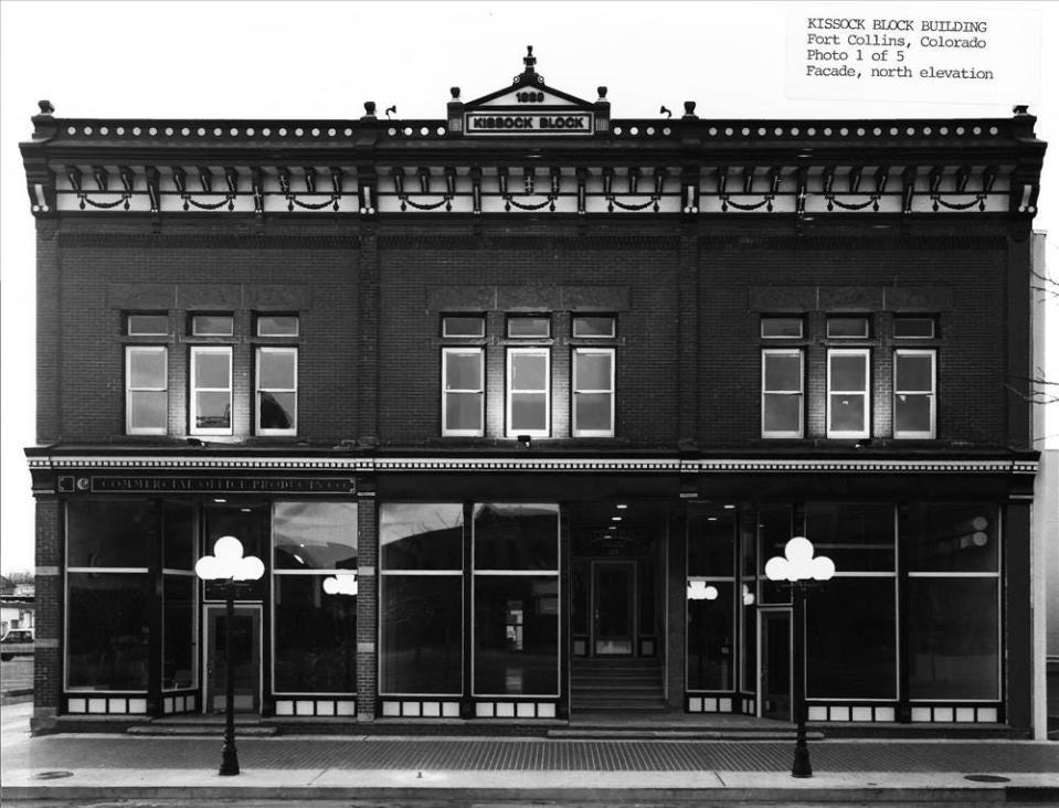 The Kissock Block Building, 115-121 E. Mountain Ave., in an undated photo.