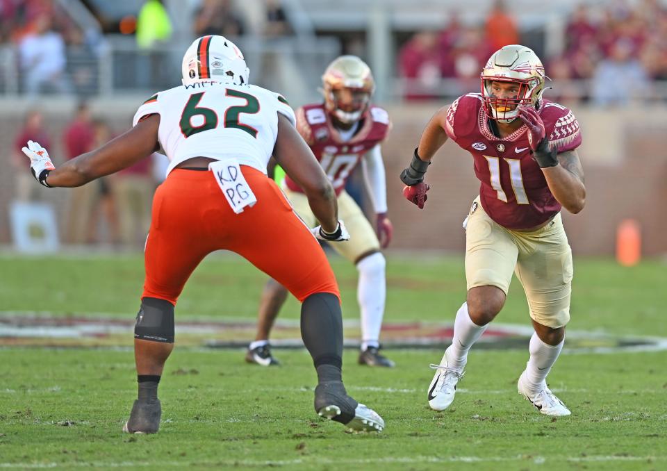 Defensive end Jermaine Johnson should become FSU football's first first-round NFL Draft pick since 2019 Thursday night, going anywhere between fourth overall and the top 15 picks.