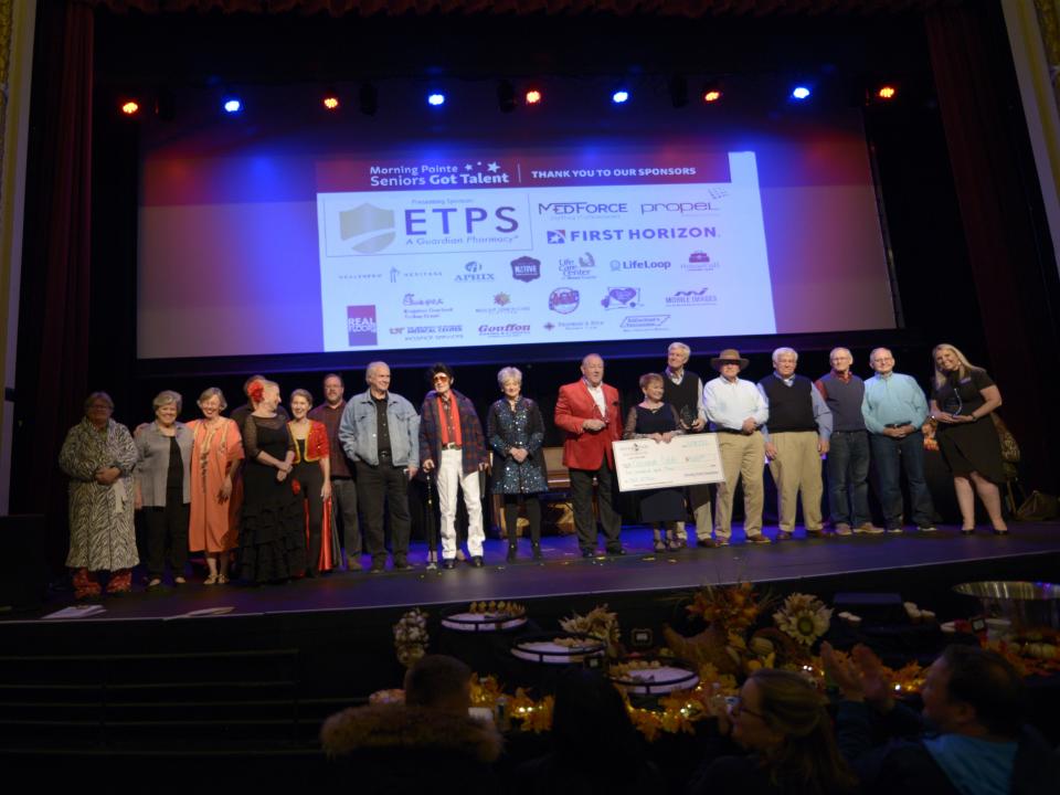 Here’s last year’s lineup at Morning Pointe Foundation's Knoxville Seniors Got Talent variety show.