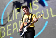 <p>Tim Fitz of Middle Kids performs on Ambassador Stage during day 3 of the 2017 Life Is Beautiful Festival on September 24, 2017 in Las Vegas, Nevada.<br>(Photo by FilmMagic/FilmMagic) </p>