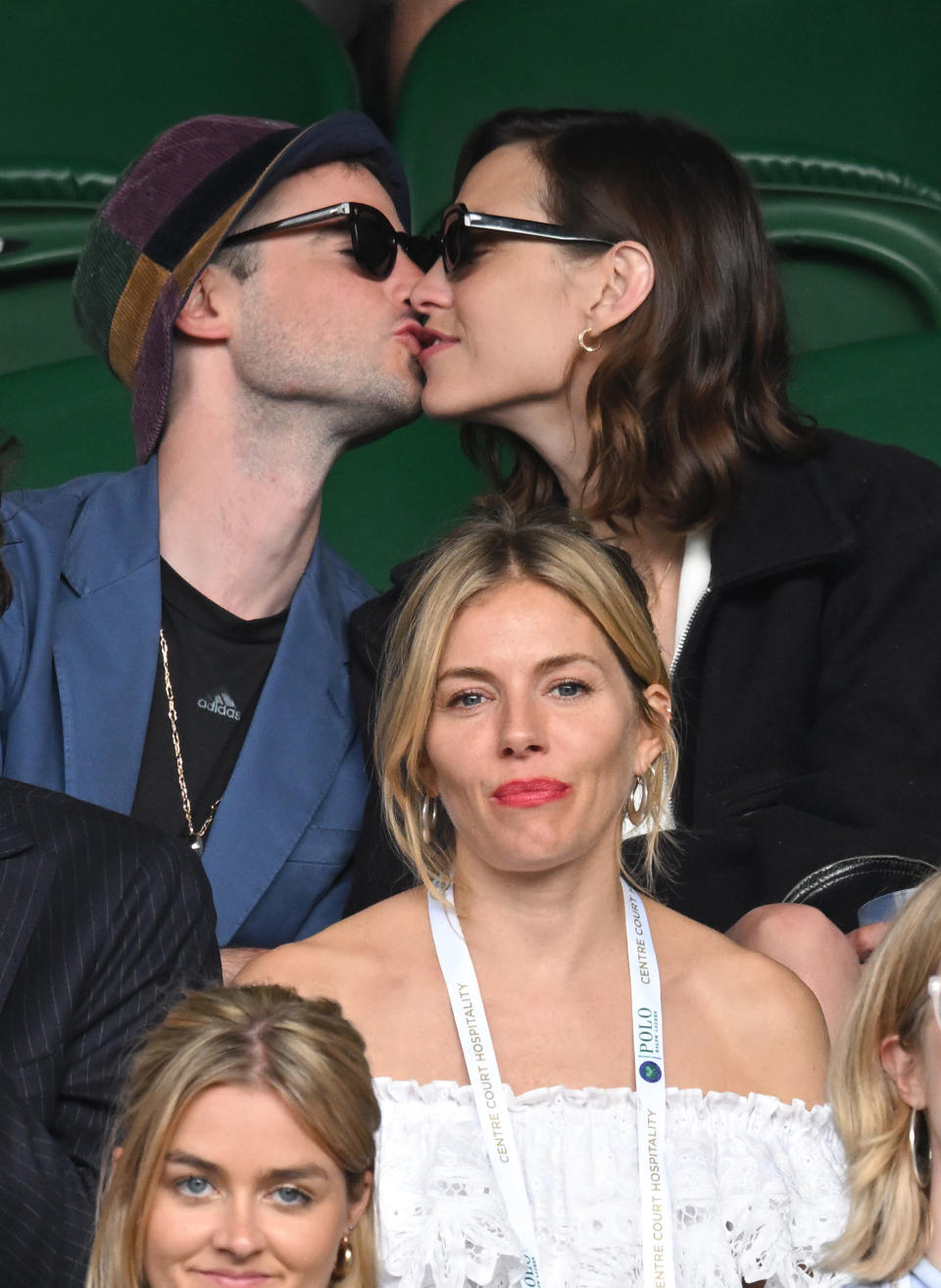 Her ex-boyfriend Tom Sturridge was also seen kissing his new girlfriend Alexa Chung. (Getty Images)