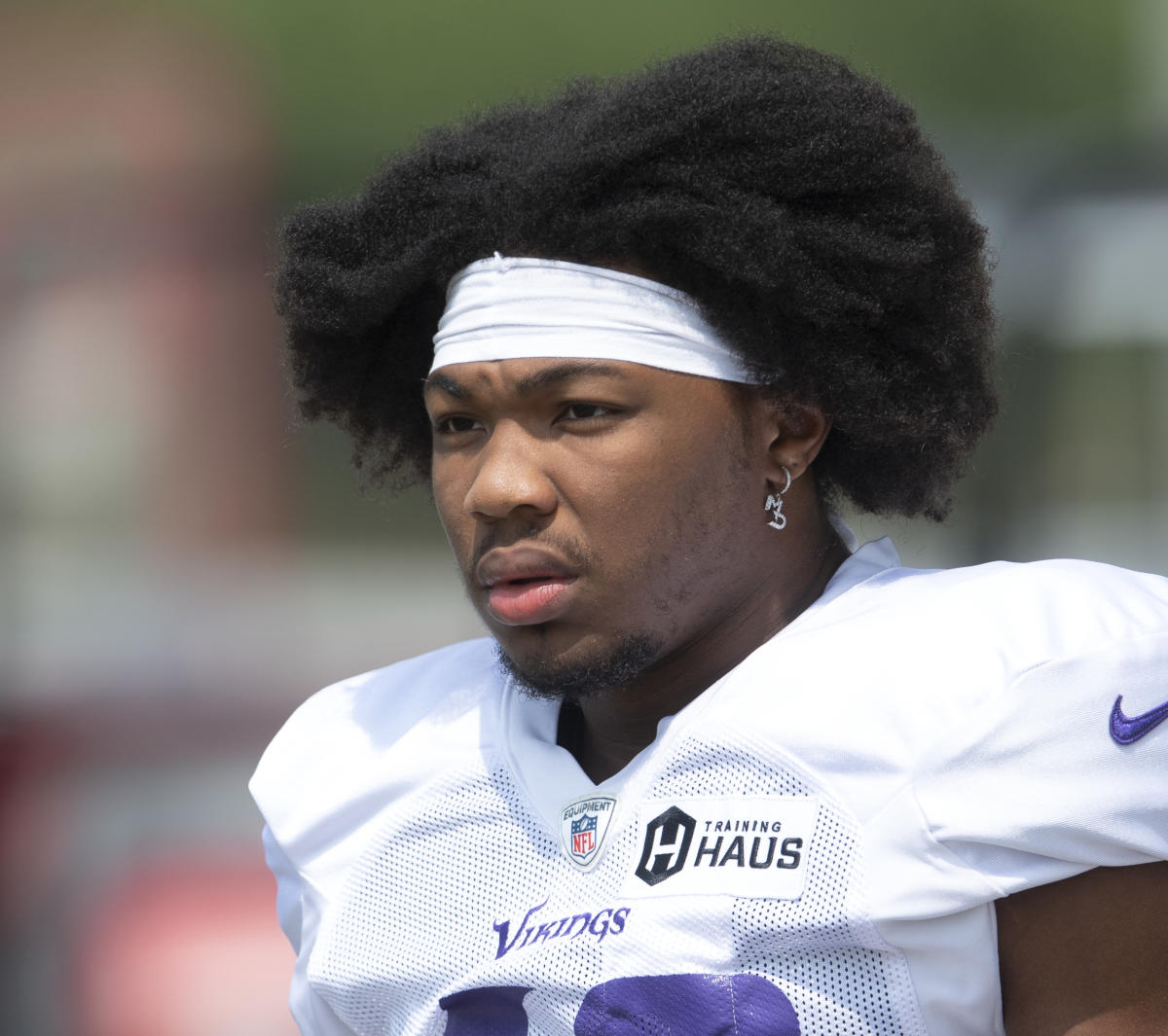 Minnesota Vikings cornerback Duke Shelley (20) greets safety