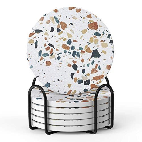 5) Lifver Terrazzo Coaster Set