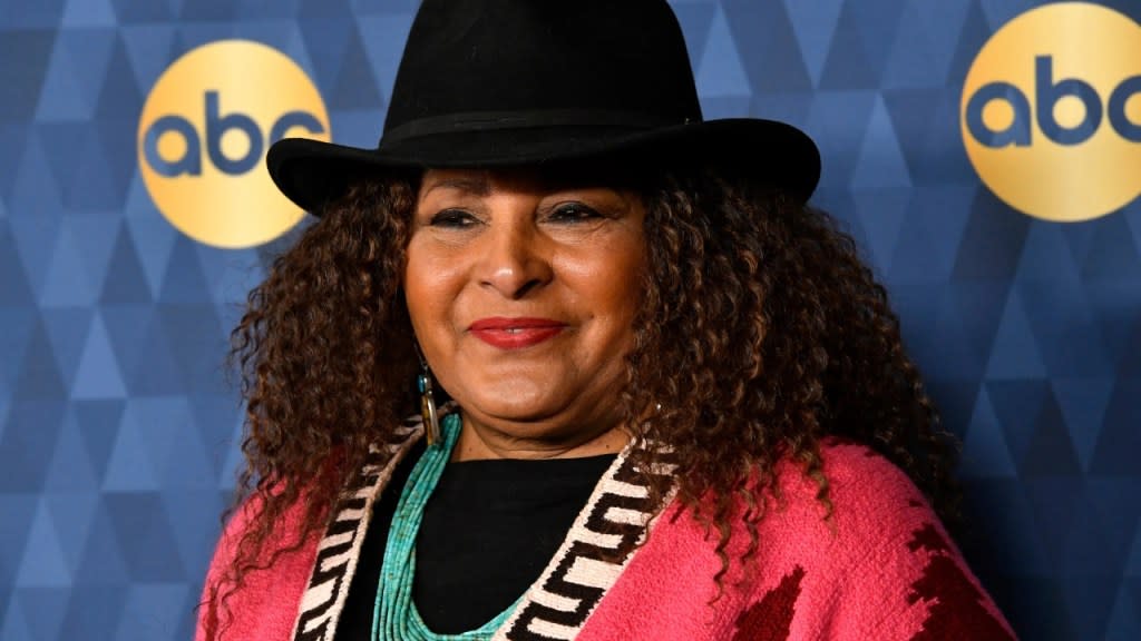 Pam Grier attends ABC Television’s Winter Press Tour 2020 at The Langham Huntington, Pasadena, in January 2020. The actress will be honored for her career achievements and impact on the film industry for Black performers at the Toronto Black Film Festival. (Photo by Frazer Harrison/Getty Images)