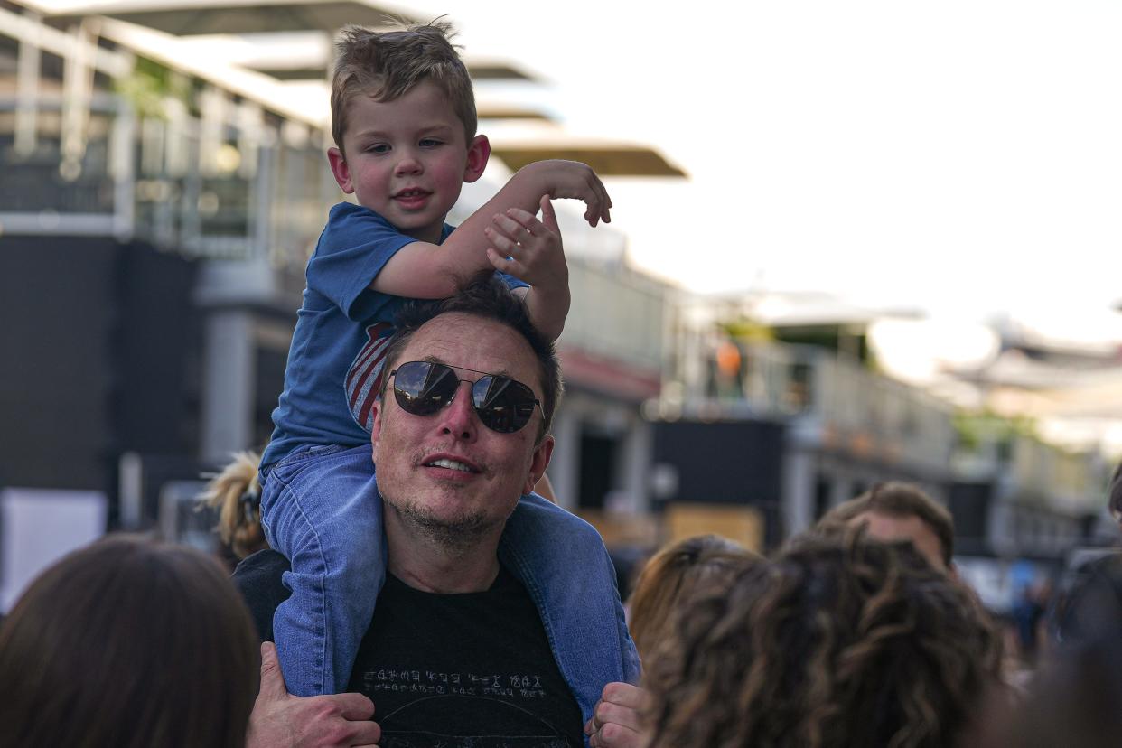 Elon Musk, shown visiting the Circuit of the Americas during the 2023 F1 U.S. Grand Prix, announced plans Tuesday to move the headquarters of his companies SpaceX and X to Texas.